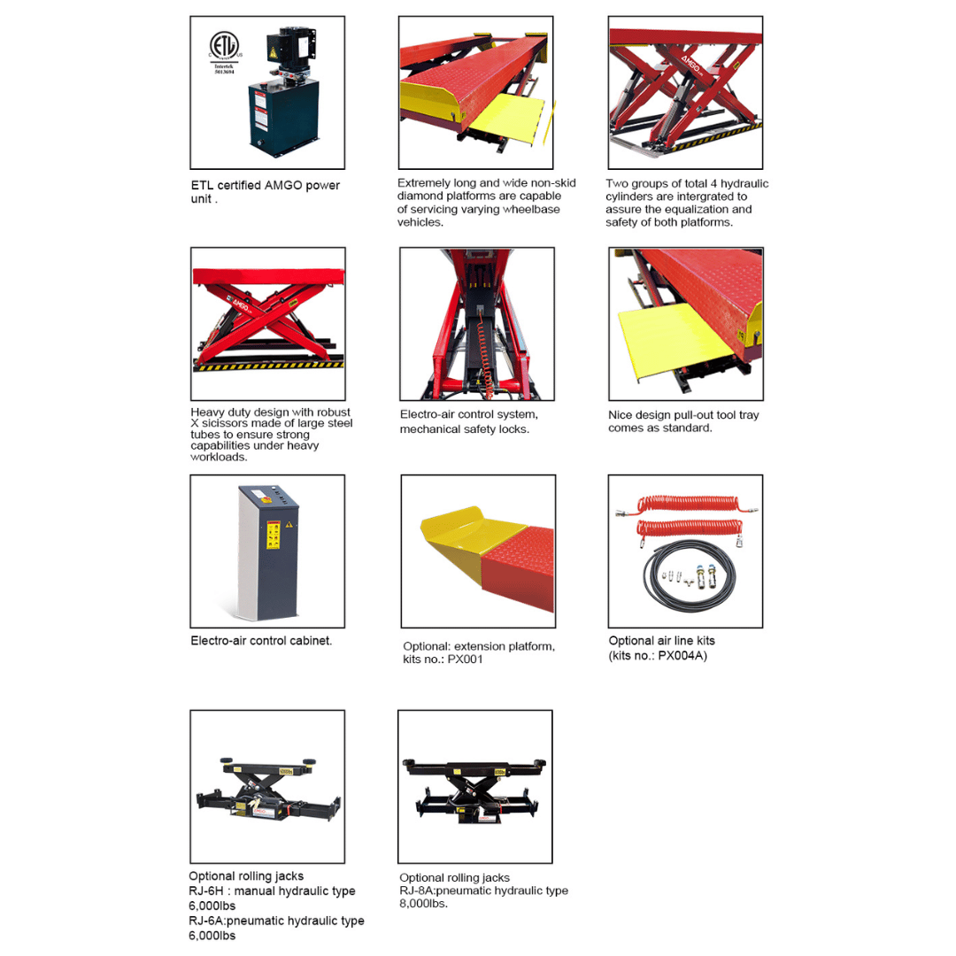 Amgo AX-12 12,000 Lb Scissor Lift