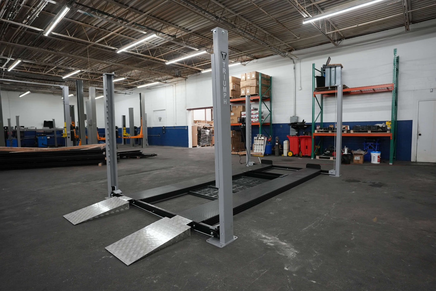 Triumph USA8000XLT 8,000 lb Made in USA Service Storage 4 Post Automotive Lift – Longer and Taller