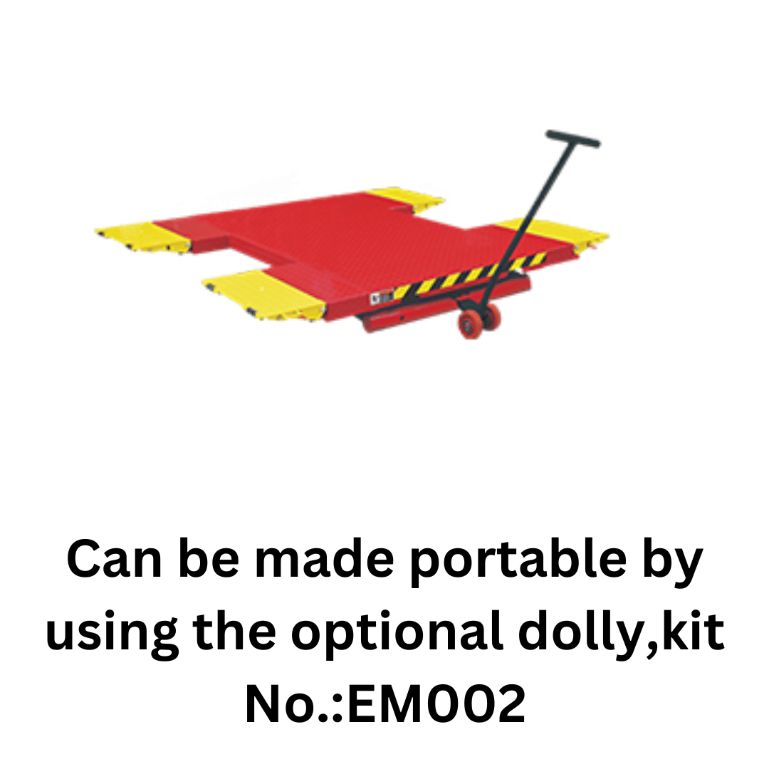 Amgo EM06 6,000 lb Portable Mid-Rise Scissor Lift