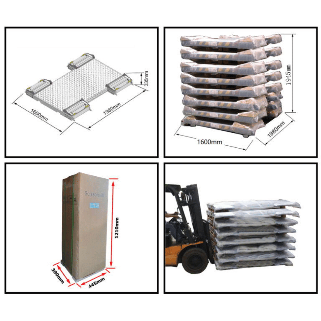 Amgo EM06 6,000 lb Portable Mid-Rise Scissor Lift