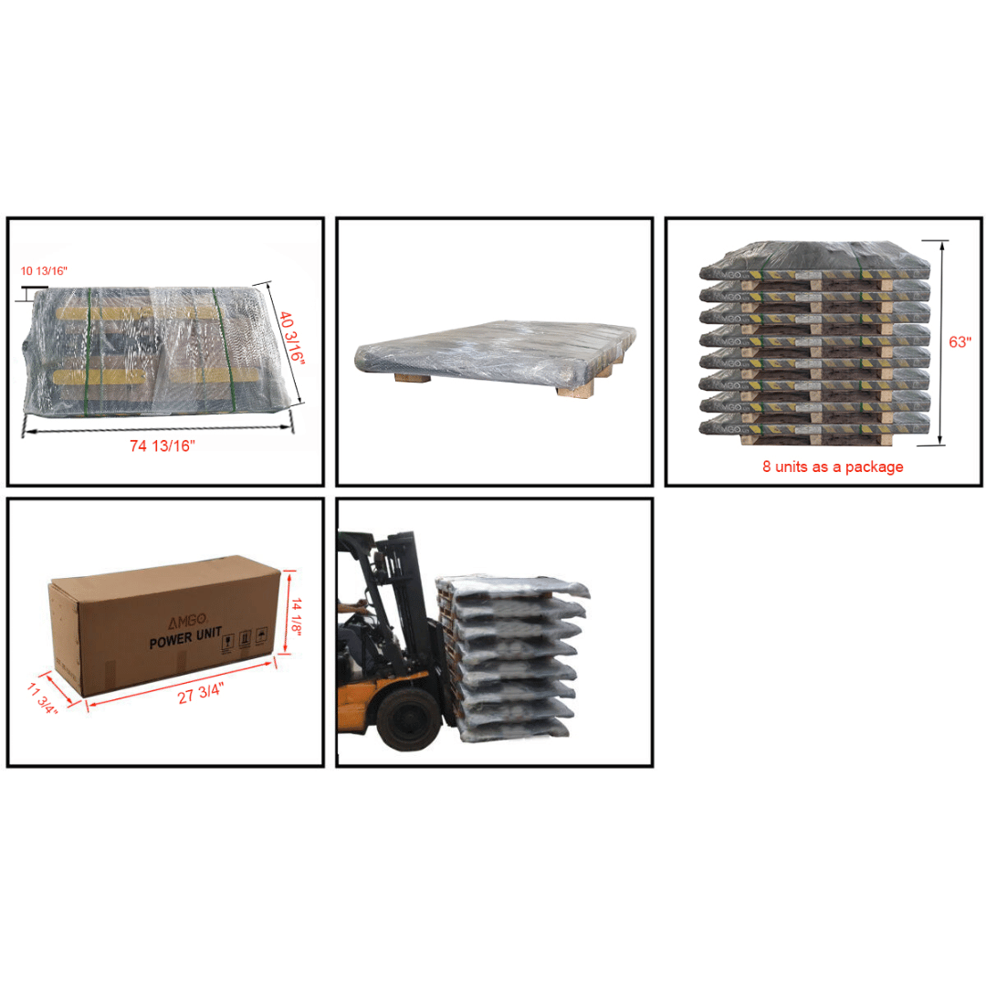 Amgo MR06 6,000 lb Mid-Rise Portable Scissor Lift