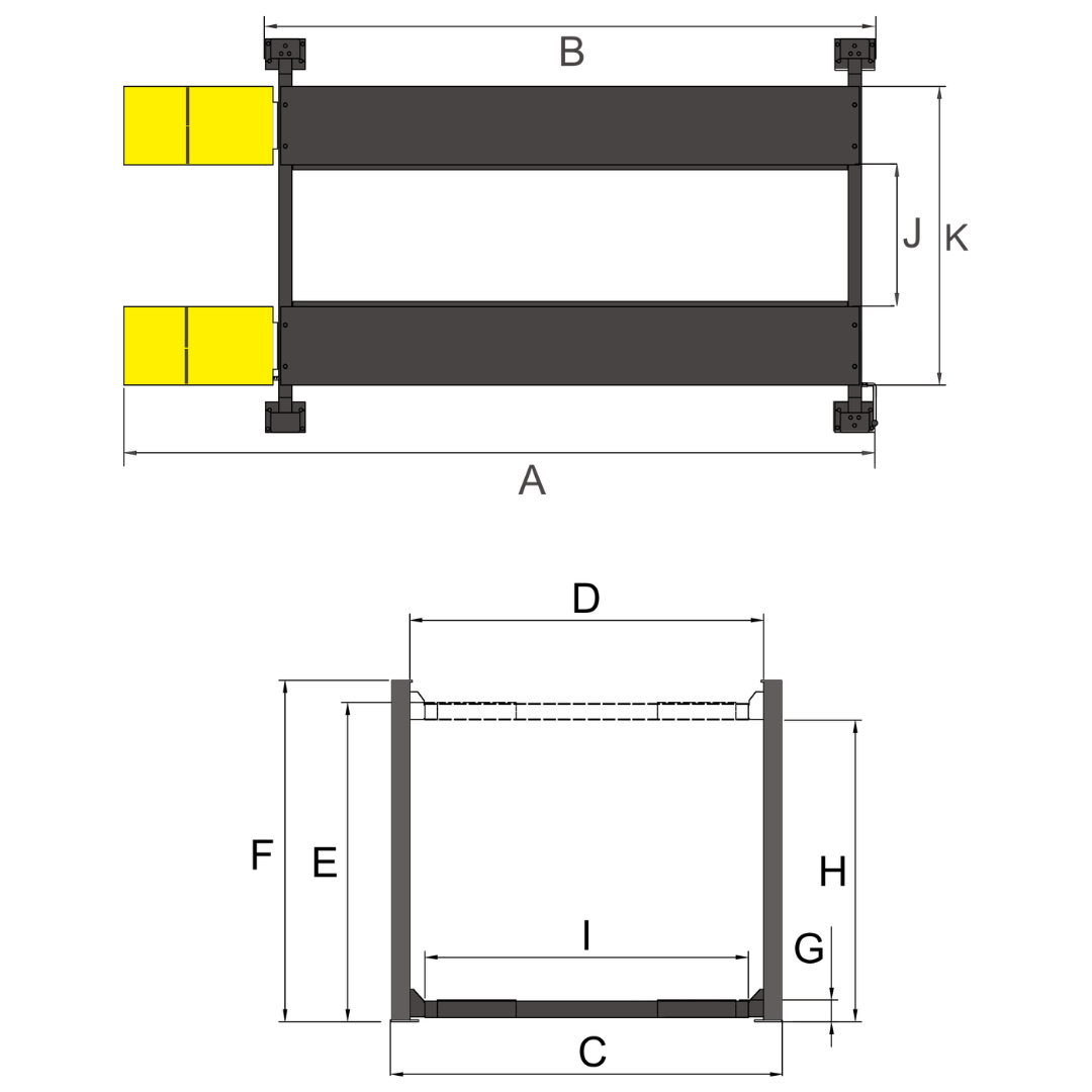 Amgo 408HLX 8,000-lb. Capacity / Extended Height