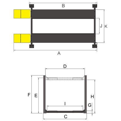 Amgo 408HLX 8,000-lb. Capacity / Extended Height