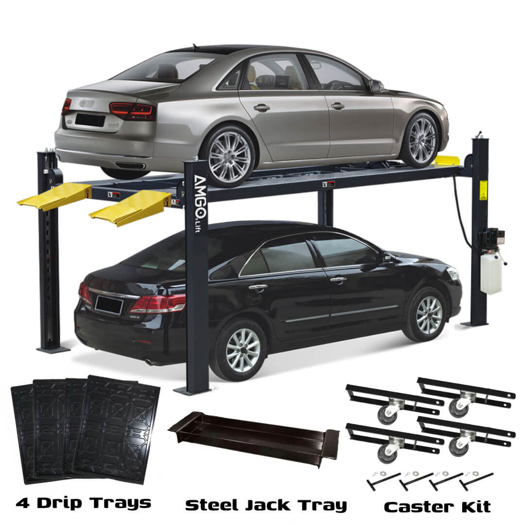 Amgo 407-P-DX (Combo) 7,000 lb 4 Post Parking Lift