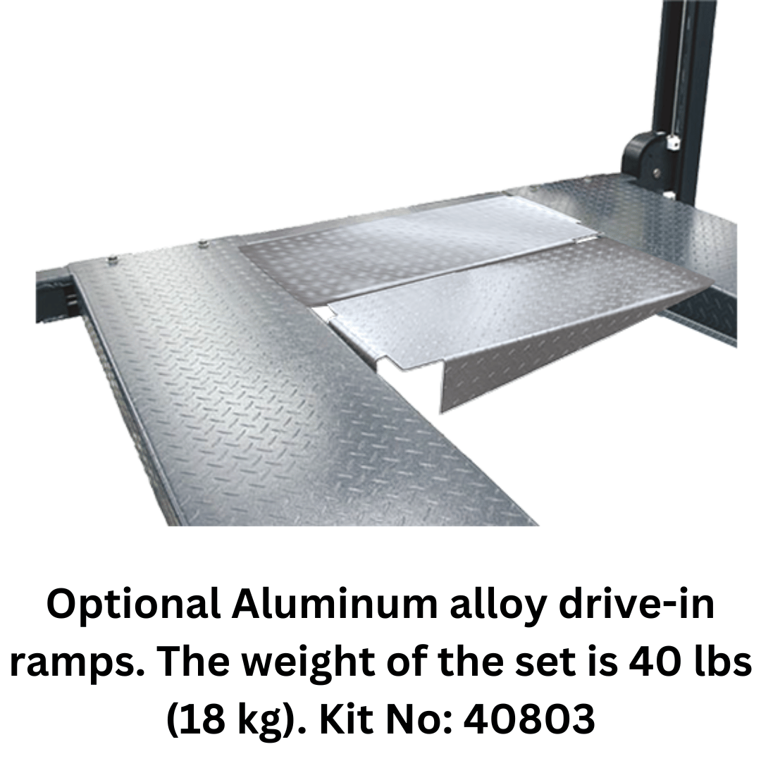 Amgo 407-P-DX (Combo) 7,000 lb 4 Post Parking Lift