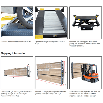 Amgo 408-HP 8,000 lb 4 Post Parking Lift