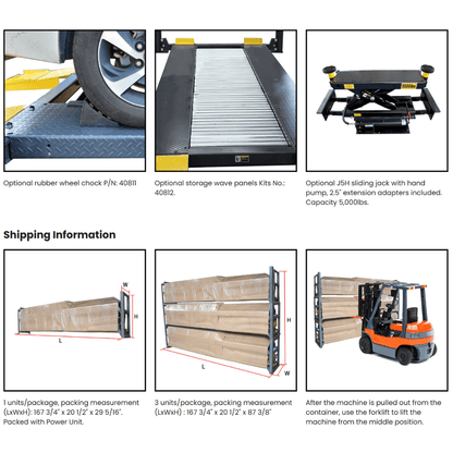 Amgo 408-P 8,000 lb 4 Post Parking Lift