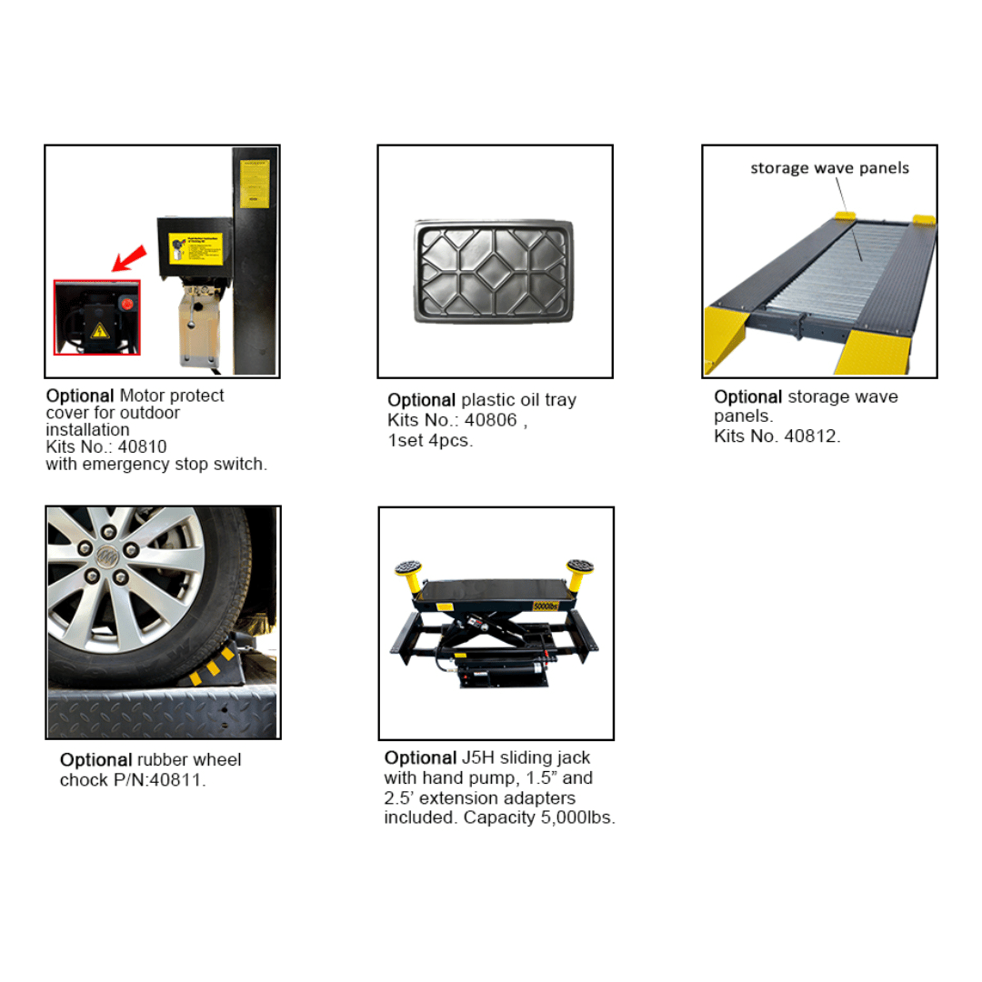 Amgo 409-DP 9,000 Lb Double Parking 4 Post Lift
