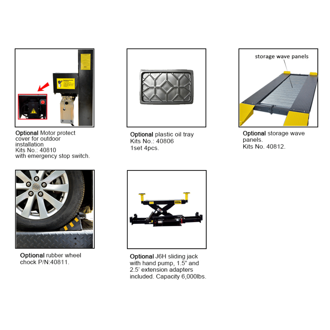 Amgo 409-DPX 9,000 lb Double Parking 4 Post Lift