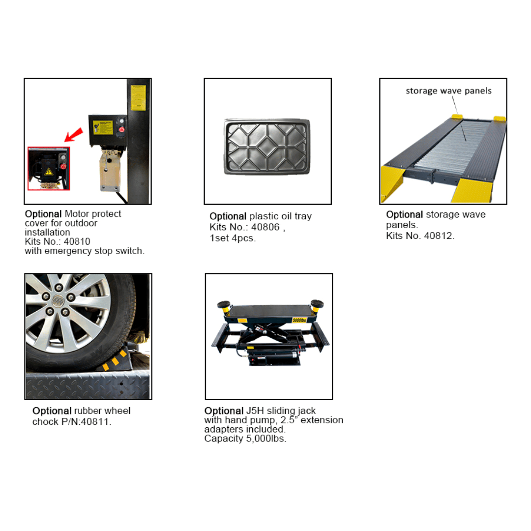 Amgo 409-DP 9,000 Lb Double Parking 4 Post Lift