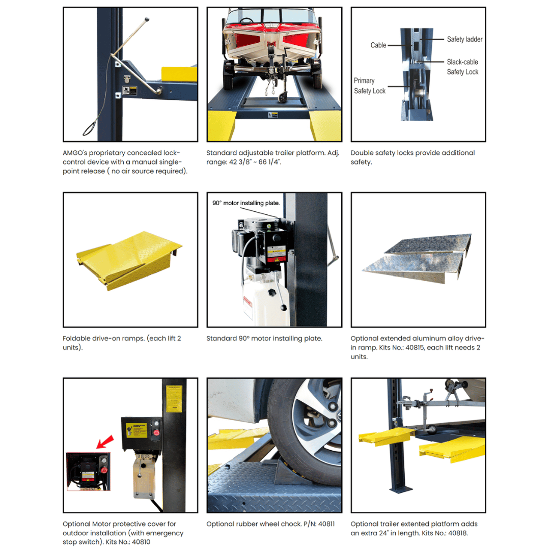 Amgo 409-HPX 9,000-lb. Capacity / Extended Height & Capacity