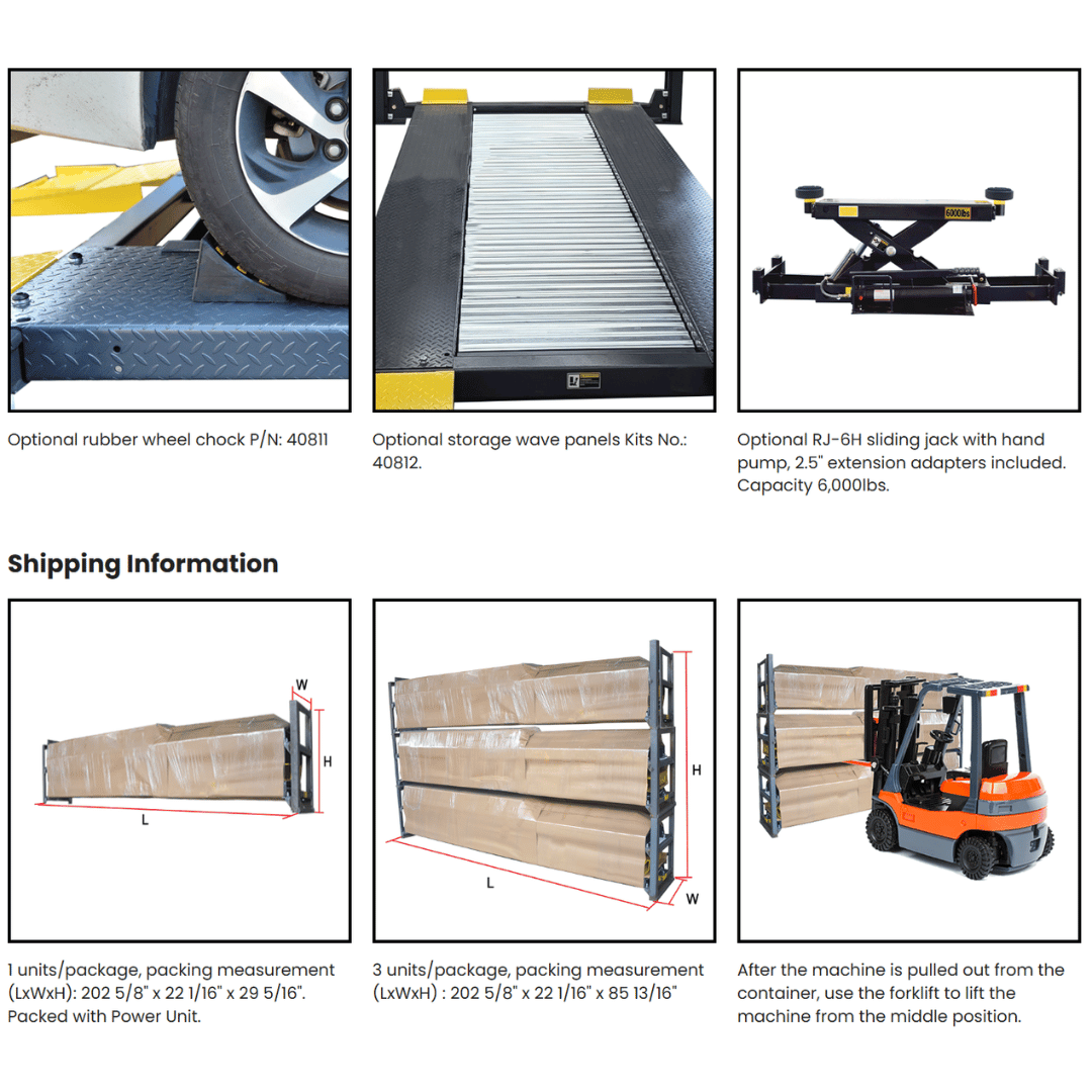 Amgo 409-HP 9,000 Lb 4 Post Parking Lift