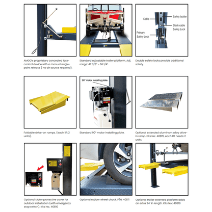 Amgo 408HLX 8,000-lb. Capacity / Extended Height
