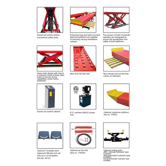 Amgo AX-12A 12,000 Lb Scissor Lift