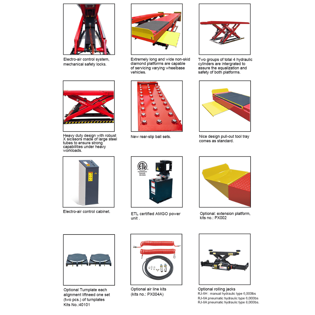 Amgo AX-12A 12,000 Lb Scissor Lift
