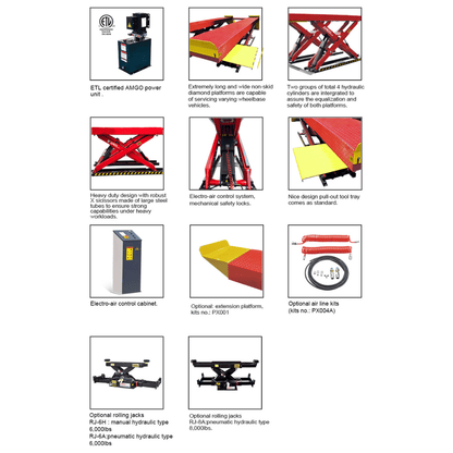 Amgo AX-12 12,000 Lb Scissor Lift