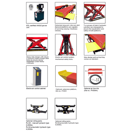 Amgo AX-12 12,000 Lb Scissor Lift