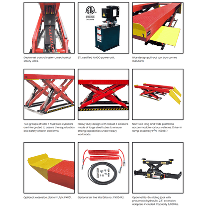 Amgo AX-12 12,000 lb Full Rise Scissor Lift