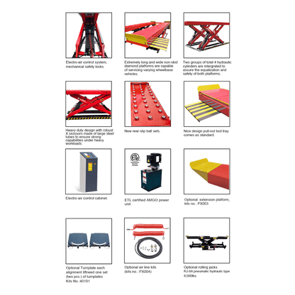 Amgo AX-16A 16,000 Lb Alignment Scissor Lift