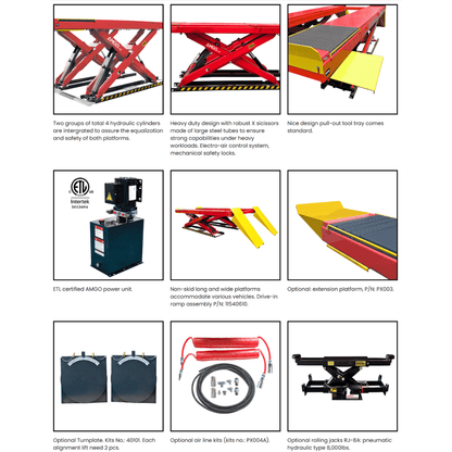 Amgo AX-16A 16,000 lb Alignment Scissor Lift