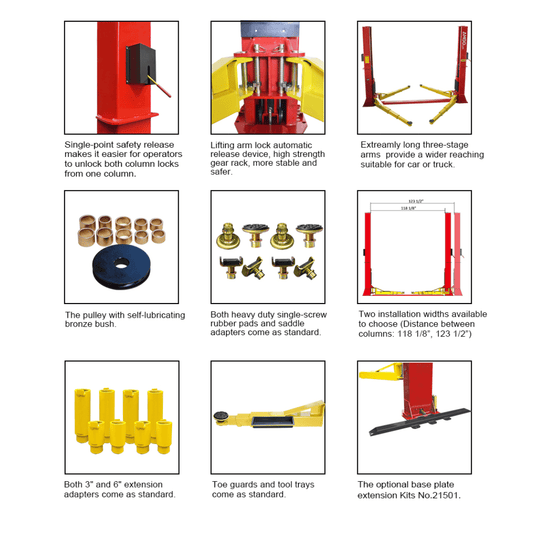 Amgo BP-12 12,000 Lb 2 Post Lift