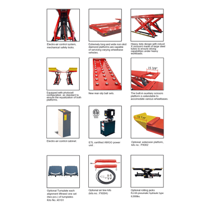 Amgo DX-12A 12,000 Lb Scissor Alignment Lift