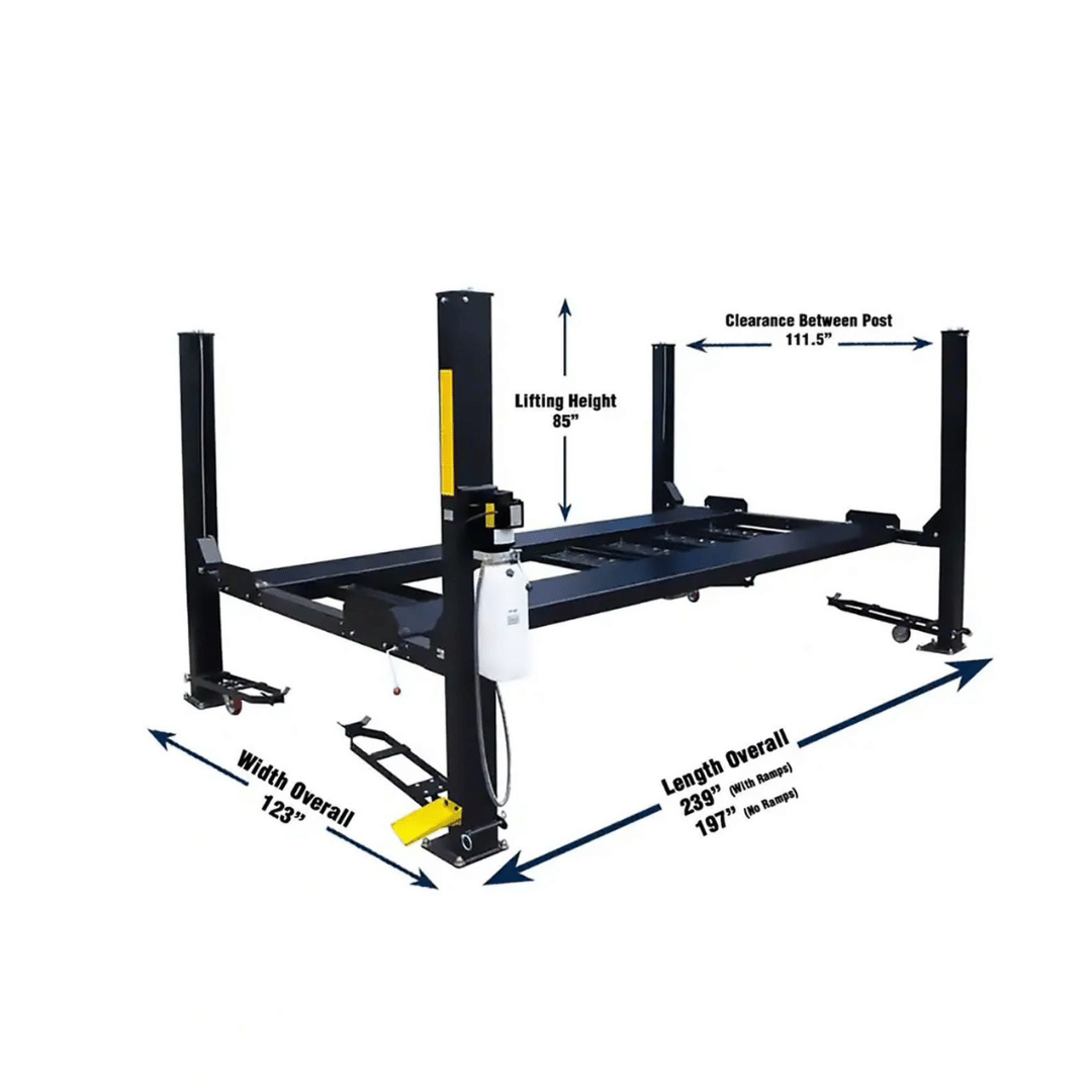 Gearforce GP9K-DX-XLT 9,000 LB Deluxe 4-Post Storage / Service Lift