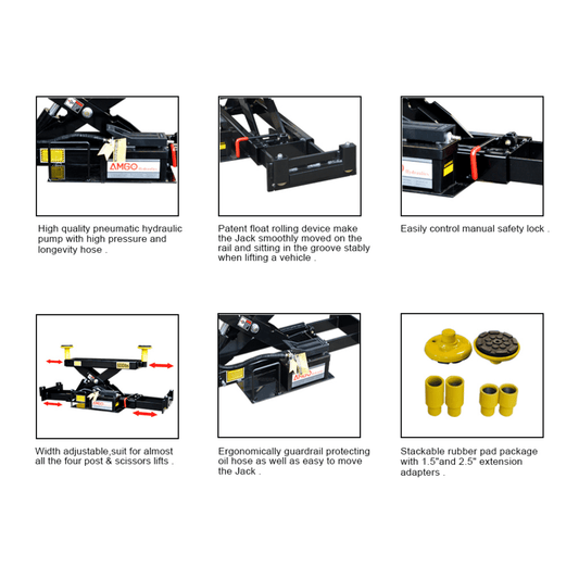 Amgo RJ-6A 6,000 lb Rolling Jack