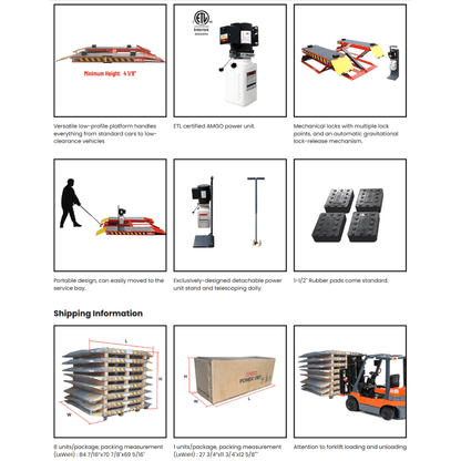 Amgo LR06 Low Rise Lift – 6,000 lb Capacity