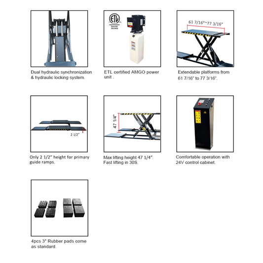 AMGO MRL09 Mid-rise Scissors Lift