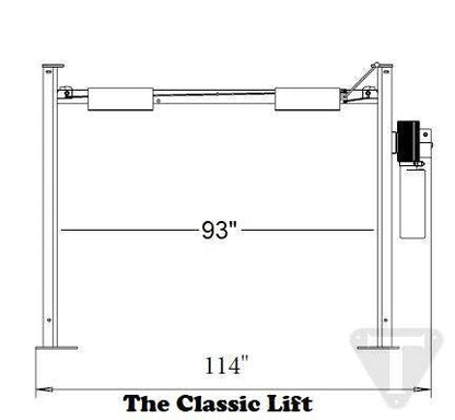 Triumph NSS-8 Classic 8,000 lb. Shorter Length 4 Post Car Lift