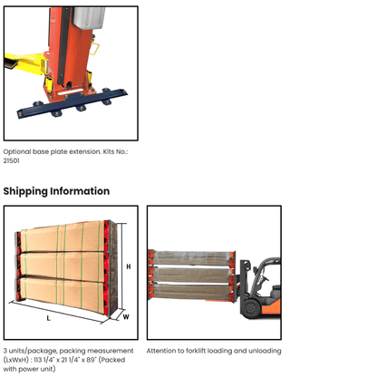 Amgo OH-12S (Short) 12,000 lb 2 Post Lift