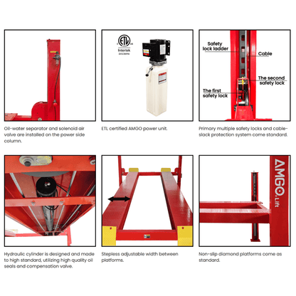 Amgo PRO-12 12,000 lb 4 Post Lift