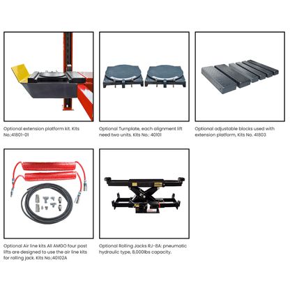 Amgo PRO-14AE 14,000 lb 4 Post Alignment Lift