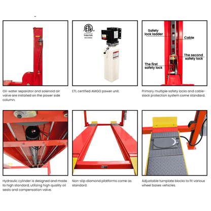 Amgo PRO-14A 14,000 lb 4 Post Alignment Lift