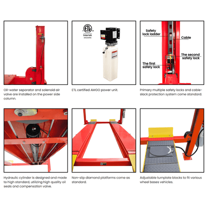 Amgo PRO-18A 18,000 lb 4 Post Alignment Lift
