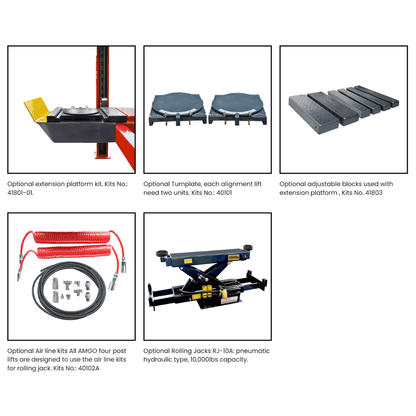 Amgo PRO-18A 18,000 lb 4 Post Alignment Lift