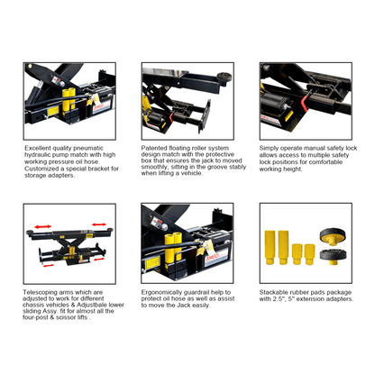 Amgo RJ-10A 10,000 lb Rolling Jack