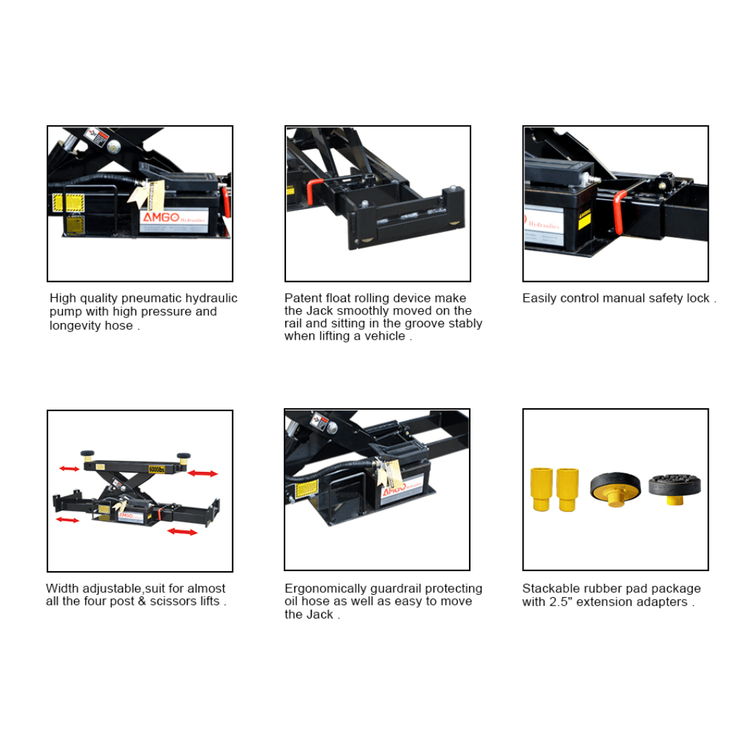 Amgo RJ-6A 6,000 lb Rolling Jack