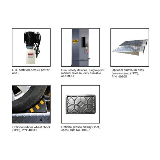 Amgo SPL-6 Single Post Parking Lift