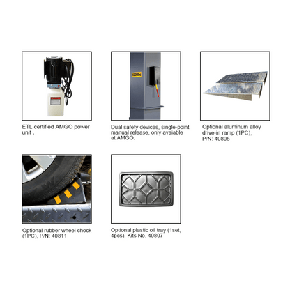 Amgo SPL-6 Single Post Parking Lift